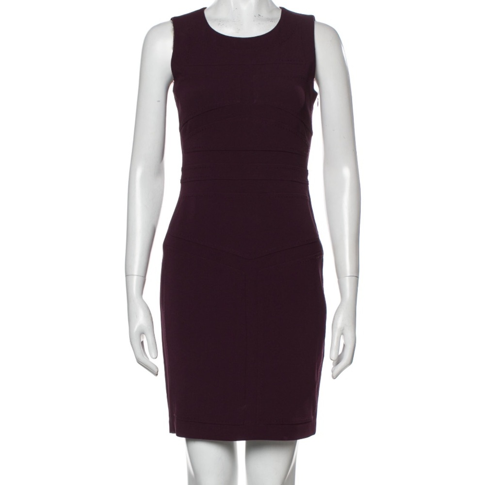DVF dark purple sheath dress XS. Great condition